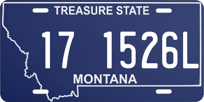 MT license plate 171526L