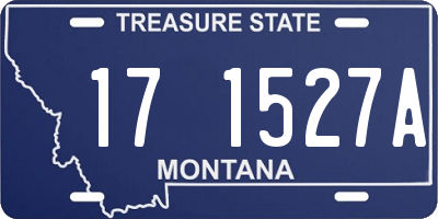 MT license plate 171527A