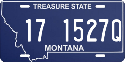 MT license plate 171527Q