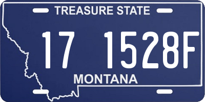 MT license plate 171528F