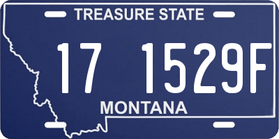 MT license plate 171529F
