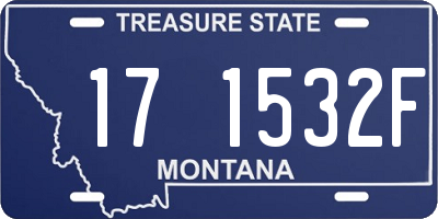 MT license plate 171532F