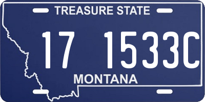 MT license plate 171533C