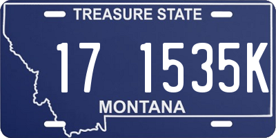 MT license plate 171535K