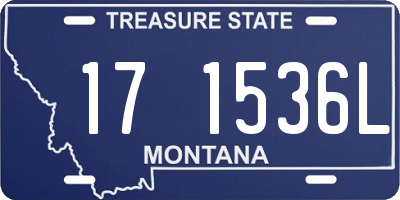 MT license plate 171536L
