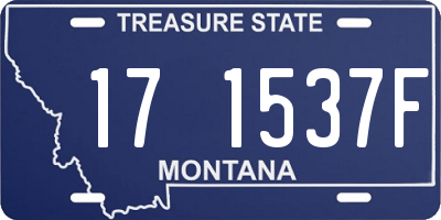 MT license plate 171537F
