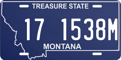 MT license plate 171538M