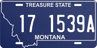 MT license plate 171539A