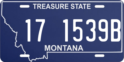 MT license plate 171539B