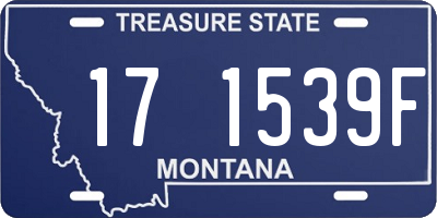 MT license plate 171539F