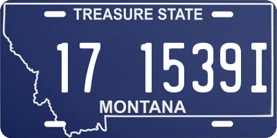 MT license plate 171539I