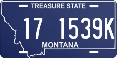 MT license plate 171539K