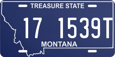 MT license plate 171539T