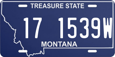 MT license plate 171539W