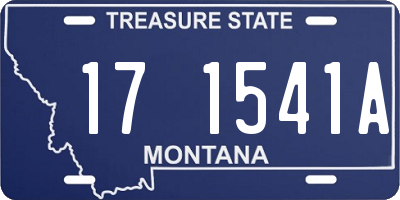 MT license plate 171541A