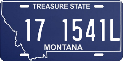 MT license plate 171541L