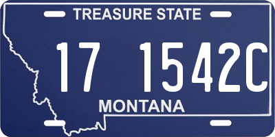MT license plate 171542C