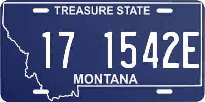 MT license plate 171542E