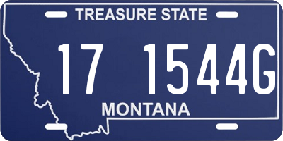 MT license plate 171544G