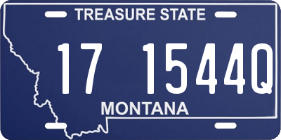 MT license plate 171544Q