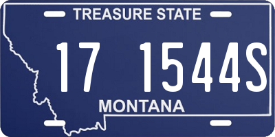 MT license plate 171544S