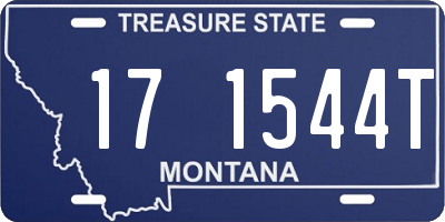 MT license plate 171544T