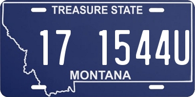 MT license plate 171544U