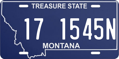 MT license plate 171545N