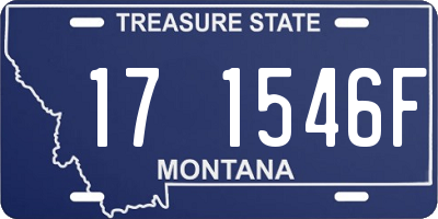 MT license plate 171546F