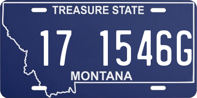 MT license plate 171546G