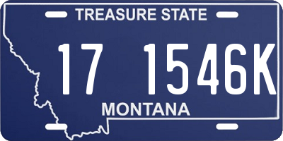 MT license plate 171546K