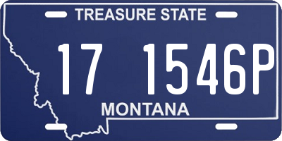 MT license plate 171546P