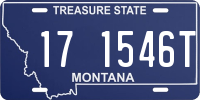 MT license plate 171546T