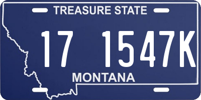 MT license plate 171547K