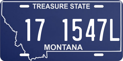 MT license plate 171547L