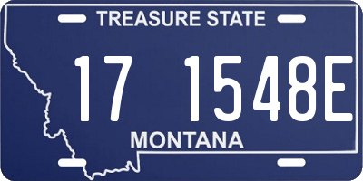 MT license plate 171548E