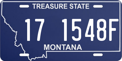 MT license plate 171548F