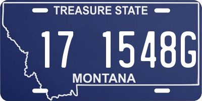 MT license plate 171548G
