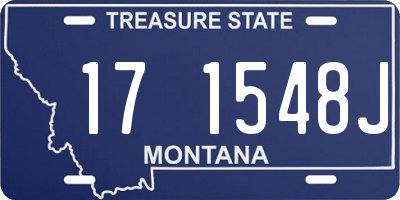 MT license plate 171548J