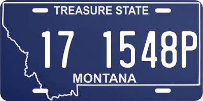 MT license plate 171548P