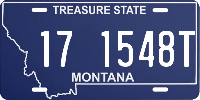 MT license plate 171548T