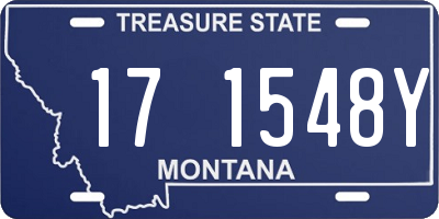 MT license plate 171548Y