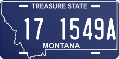 MT license plate 171549A