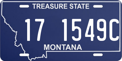 MT license plate 171549C