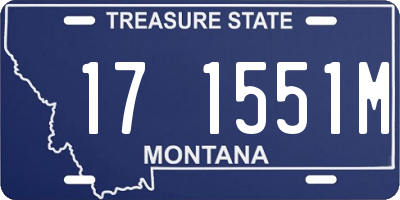 MT license plate 171551M