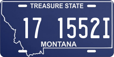 MT license plate 171552I