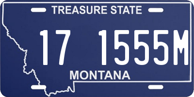 MT license plate 171555M