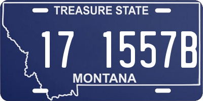 MT license plate 171557B