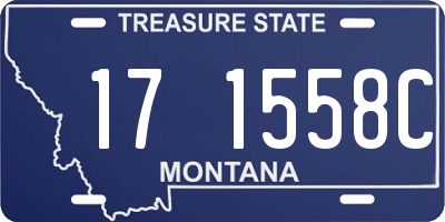 MT license plate 171558C