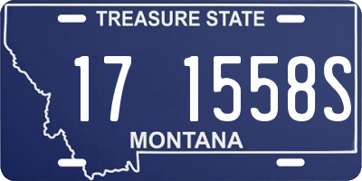 MT license plate 171558S